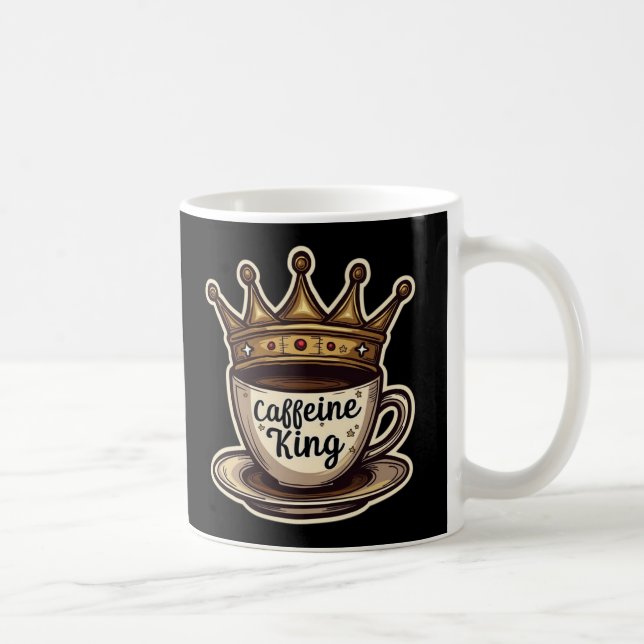 Caneca De Café Cafeine King - Coroa De Café (Direita)