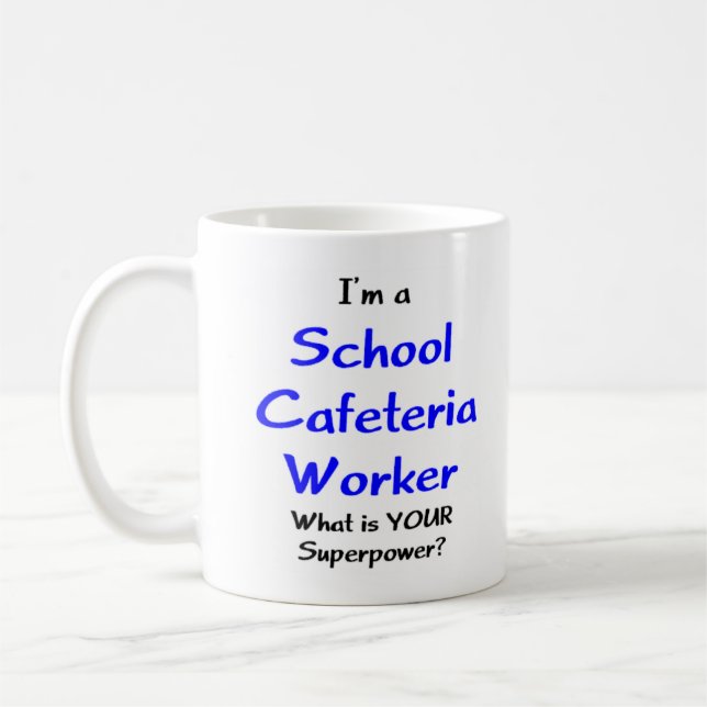 Caneca De Café cafeteria worker school (Esquerda)