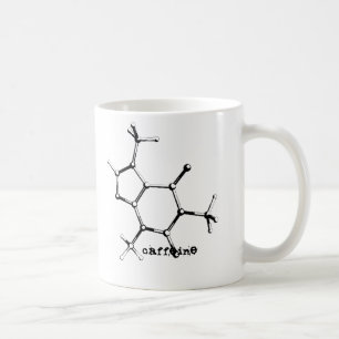 Caneca De Café caffein_molecule do bw, cafeína, cafeína