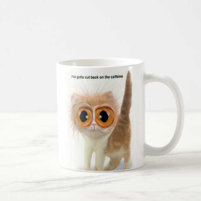 Caneca De Café Caffeine Cat (Direita)