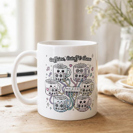 Caneca De Café Caffeine, Cutoff & Chaos – Synth Nerd Kaffee