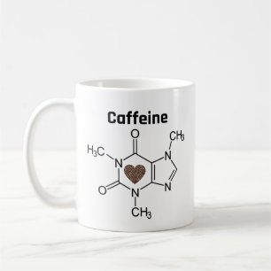 Caneca De Café Caffeine Molecule