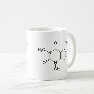 Caneca De Café Caffeine Molecule Chemistry Átomos de café