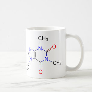 Caneca De Café Caffeine Molecule Coffee Mug