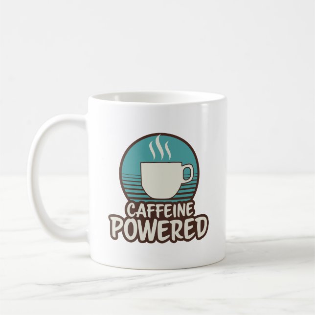 Caneca De Café Caffeine Powered Retro Mug (Esquerda)