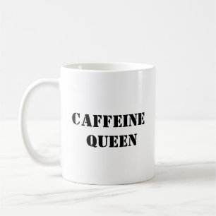 Caneca De Café Caffeine Queen - Engraçado Café Mug
