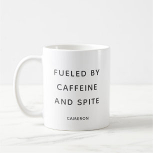 Caneca De Café Caffeine Straky Sarcastic Humor Personalizado