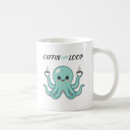 Caneca De Café Caffin Loop Kawaii Coffee Mug – Octopus Cute