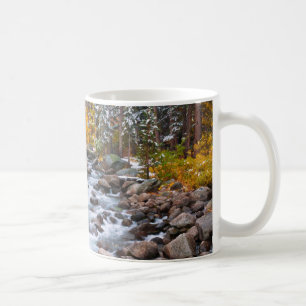 Caneca De Café Cai ao longo do riacho Bishop, Califórnia
