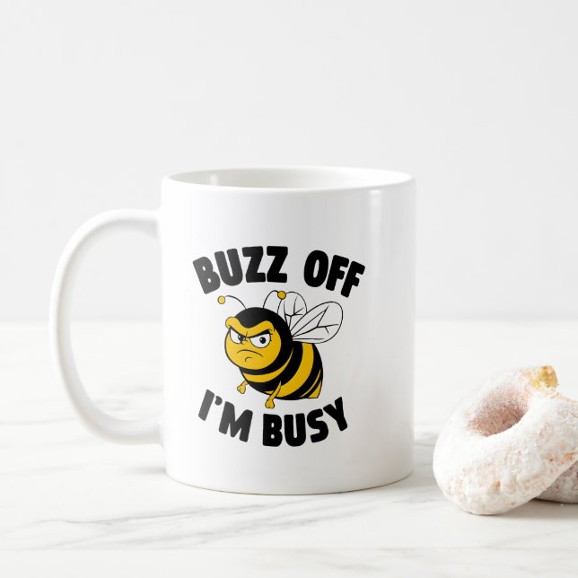 Caneca De Café Cai Fora! Estou Ocupado (Com Donut)