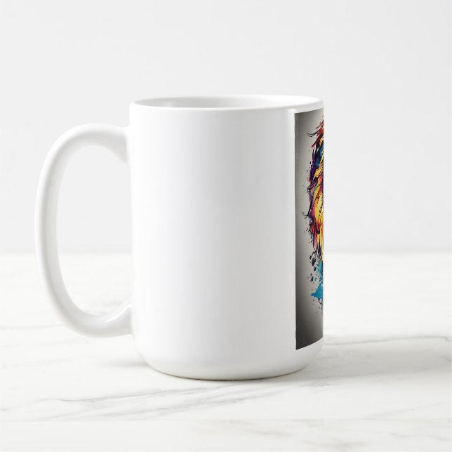 Caneca De Café Cãibra De Café De Leão Quente (Esquerda)