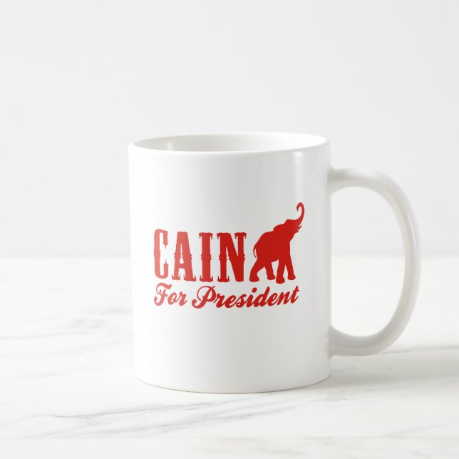 Caneca De Café CAIN PARA o PRESIDENTE (gótico) (Direita)