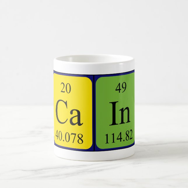 Caneca De Café Cain periódico nome da mesa (Centro)