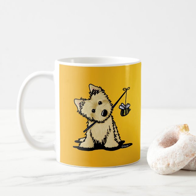 Caneca De Café Cairn Terrier Beekeeper (Com Donut)