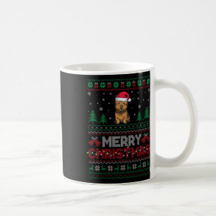 Caneca De Café Cairn Terrier Dog Amava a Árvore de Natal do Santa