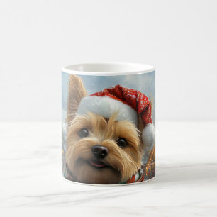Caneca De Café Cairn Terrier Dog Roller Porta copos Natal