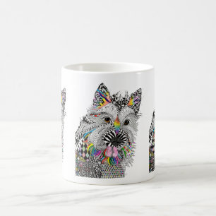 Caneca De Café Cairn Terrier Mug, Cuta e Colorida