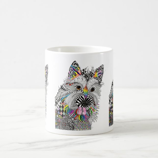 Caneca De Café Cairn Terrier Mug, Cuta e Colorida (Centro)