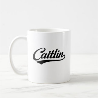 Caneca De Café Caitlin name first last family gifts