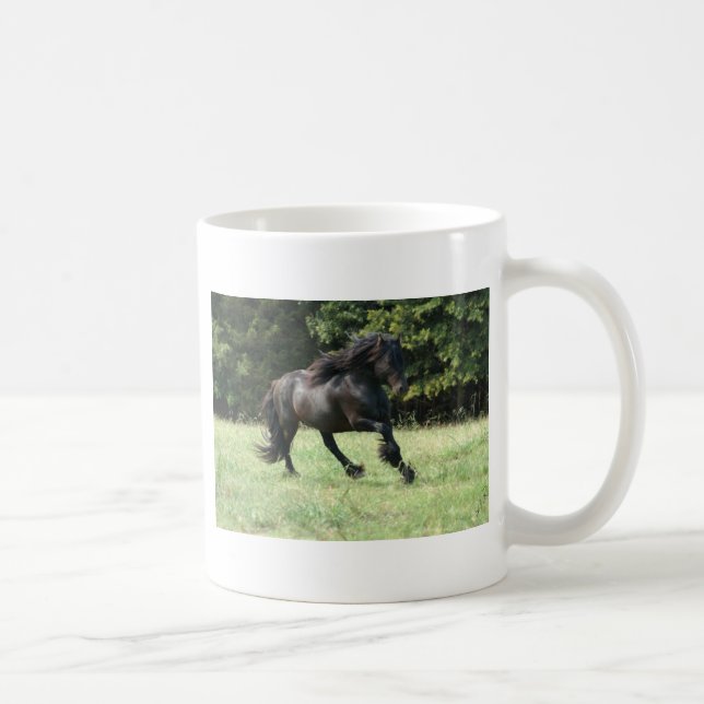 Caneca De Café Caiu o garanhão do pônei (Direita)