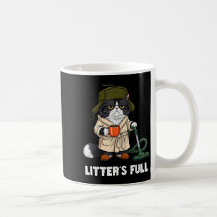 Caneca De Café Caixa de Areia de Gato Engraçada Paródia Café para