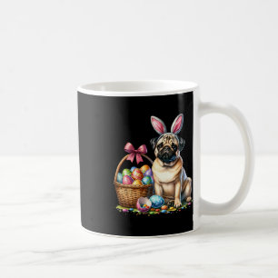 Caneca De Café Caixa de Cachorro Bunny Fofo Ovos Florais de Pásco