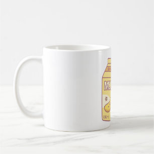 Caneca De Café Caixa de Embalagem de Leite de Banana Fofa