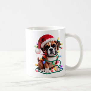 Caneca De Café Caixa de Fio de Cachorro Boxer Costura Tricô Croch