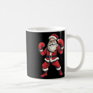Caneca De Café Caixa de Natal do Papai Noel Boxe Kickboxing Natal