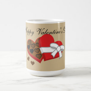 Caneca De Café Caixa de Presente de Chocolate Cardíaco - Namorado