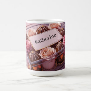 Caneca De Café Caixa de Presente de Chocolate de Luxo com Nome Pe