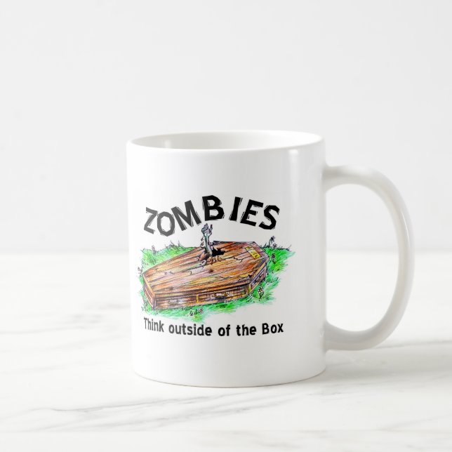 Caneca De Café Caixa do zombi (Direita)