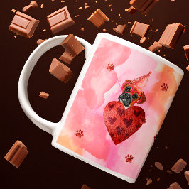 Caneca De Café Caixa Laranja Rosa Presente de Dia dos Namorados p
