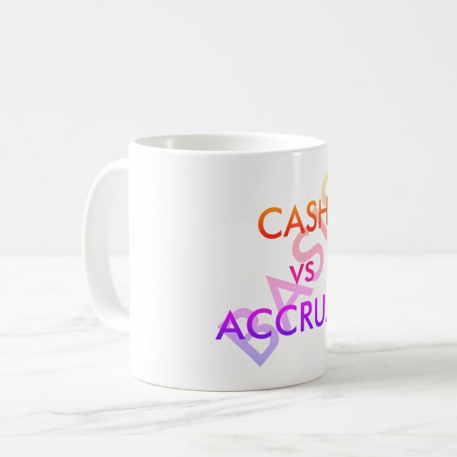 Caneca De Café "CAIXA vs ACCRUAL" (Frente Esquerda)