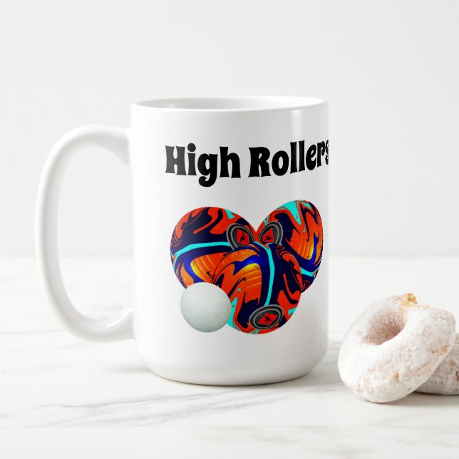 Caneca De Café Caixas Altas, Café Mug (Com Donut)