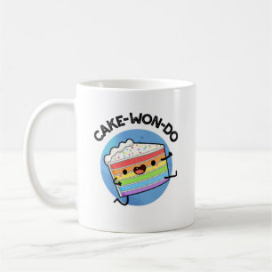 Caneca De Café Cake-won-do Funny Taekwondo Cake Pun