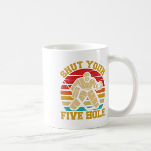 Caneca De Café Cala A Tua Cabeça Engraçada De Hóquei Em Gelo