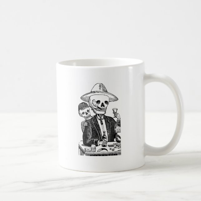 Caneca De Café Calaveras de Guadalajara, México (Direita)