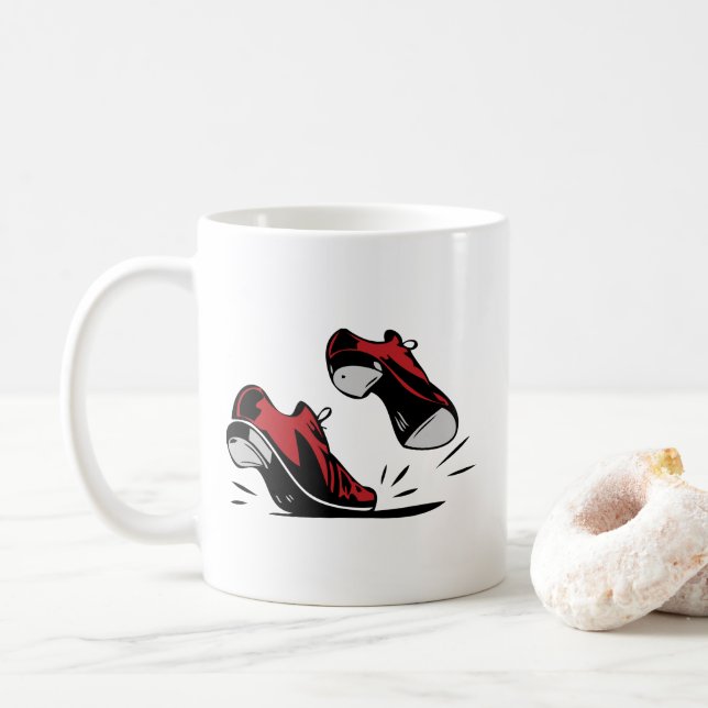 Caneca De Café Calçados de dança (Com Donut)