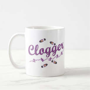 Caneca De Café Calçados dos dançarinos de Clogger que obstruem