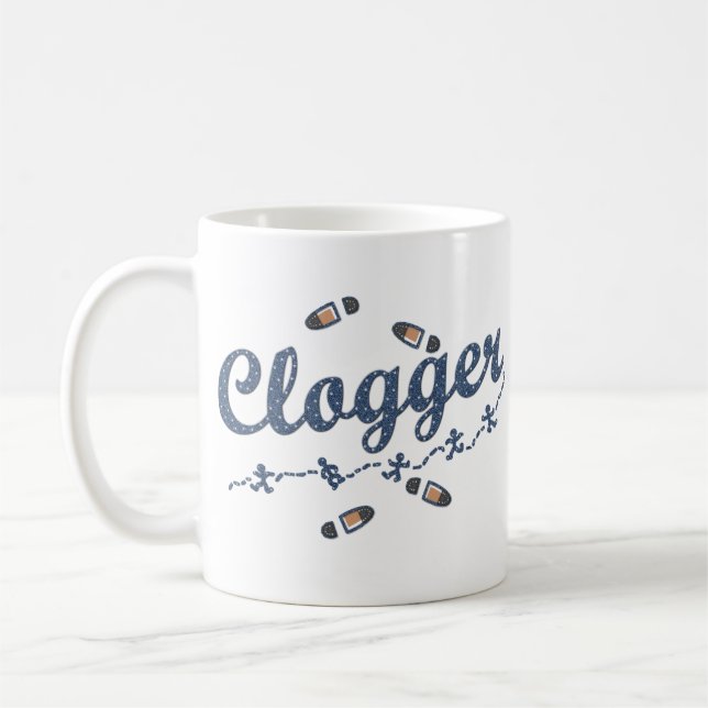 Caneca De Café Calçados dos dançarinos de Clogger que obstruem o (Esquerda)