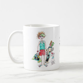 Caneca De Café Calções de golfe, carrinho de golfe, não atenda o 