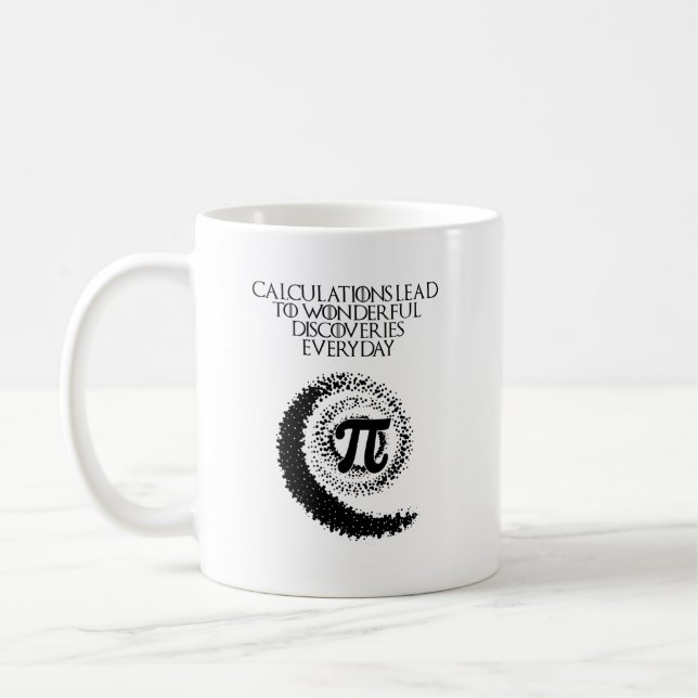 Caneca De Café Cálculos Levam Descobertas Maravilhosas Matemática (Esquerda)