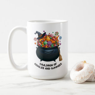 Caneca De Café Caldeirão de Risos e Gummies