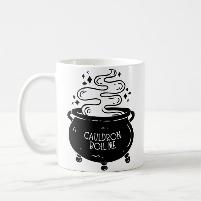 Caneca De Café Caldeirão Ferve em Mim (Esquerda)