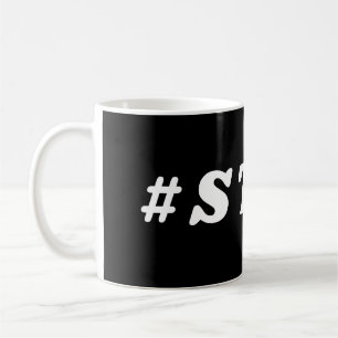 Caneca De Café #Cale a boca SARCÁSTICO PUNHA ENGRAÇADO