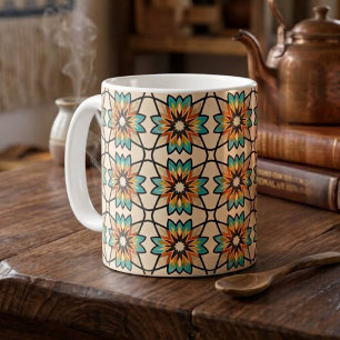 Caneca De Café Caleidoscópio Boho