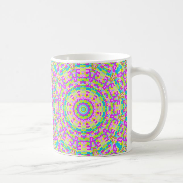 Caneca De Café Caleidoscópio Colorido 03 (Direita)