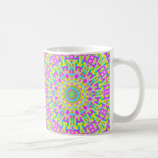 Caneca De Café Caleidoscópio Colorido 05 (Direita)