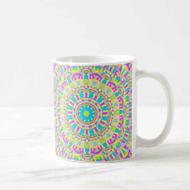 Caneca De Café Caleidoscópio Colorido 06 (Direita)